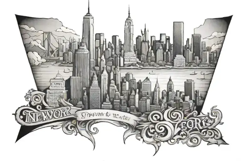 1,652+ City Skyline Tattoo Ideas in 2024 - BlackInk AI 1-652-city-skyline-tattoo-ideas-in-2024-blackink-ai