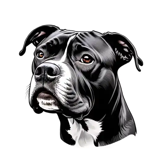 pitbull dogs face tattoo tattoo design idea