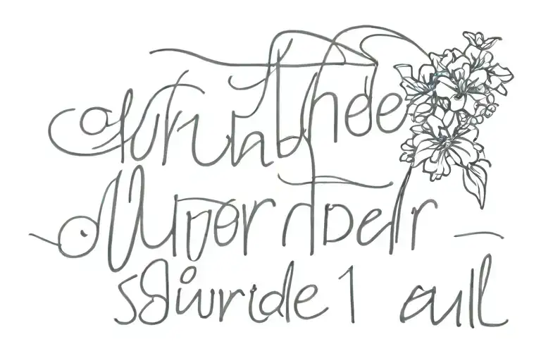 "I surrender all" quote tattoo design idea