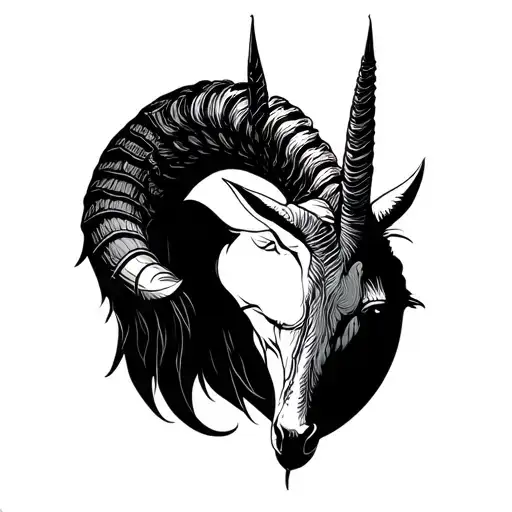 libra aries capricorn zodiac tattoo design idea