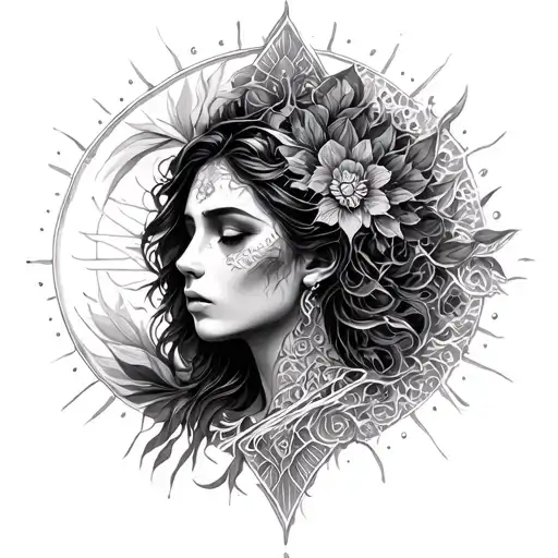 spiritual awakening tattoo design idea