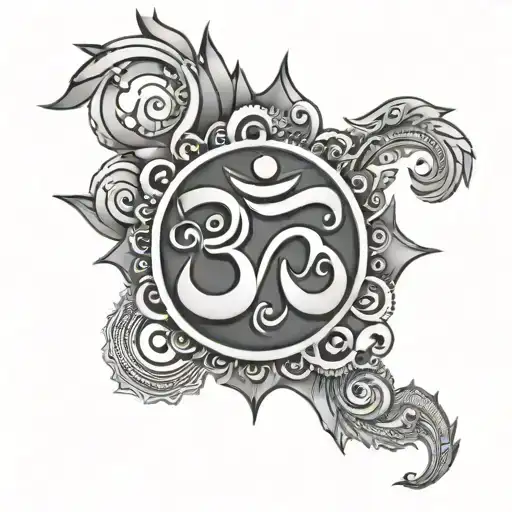 mrutunjaya mantra 'Ohm name' tattoo design idea