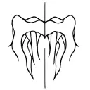 WOLF TEETH tattoo design idea