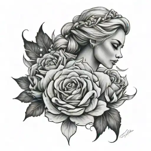 elsa tattoo design idea