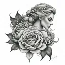 elsa tattoo design idea