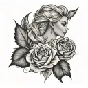 elsa tattoo design idea