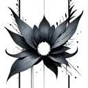 Negative Space tattoo design idea