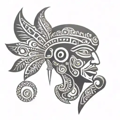 Dominican Taino tattoo design idea