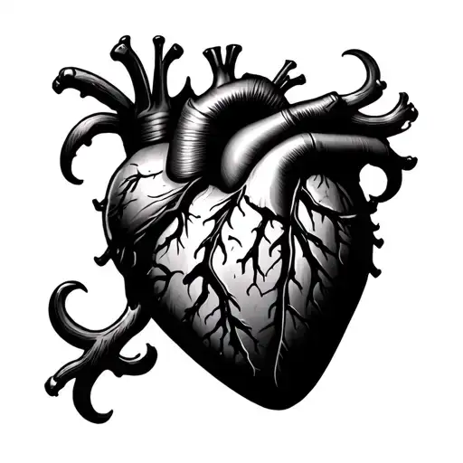 Heart Attack tattoo design idea