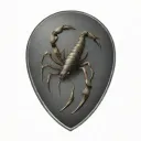 scorpion stinging tattoo design idea
