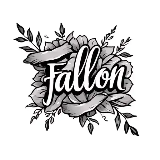 name of my daughter Fallon tattoo design idea