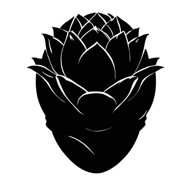 Lotus flower tattoo design idea