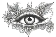 3rd eye tattoo shiv ji tattoo design idea