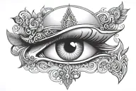 3rd eye tattoo shiv ji tattoo design idea