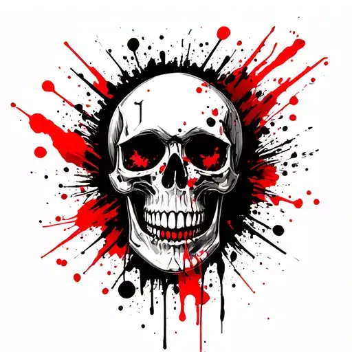 Gemini Skull tattoo design idea