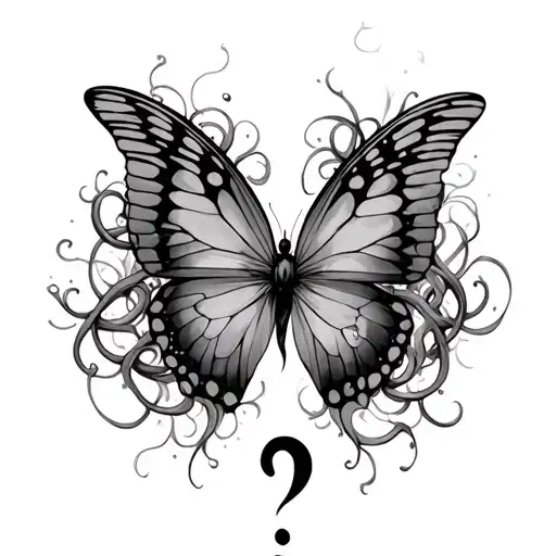 Butterfly,Medusa and semicolon incorporated tattoo design idea