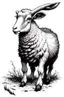 Cult of the lamb  game sermon tattoo design idea