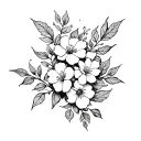 vine floral sexy tattoo design idea