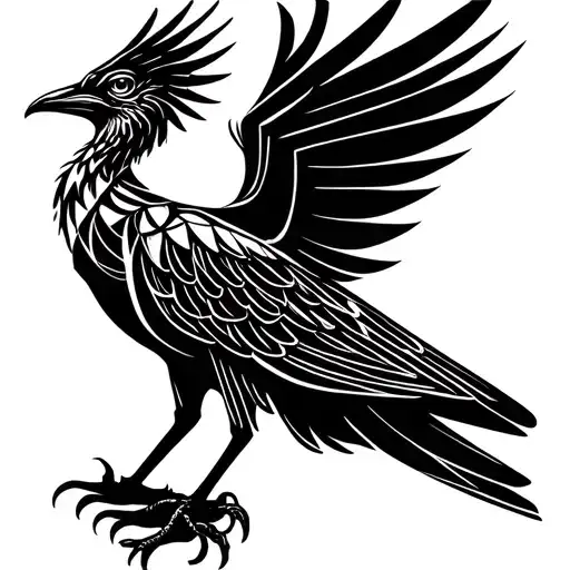 liver bird tattoo design idea