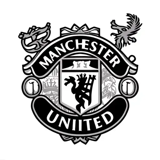 Manchester United logo tattoo design idea