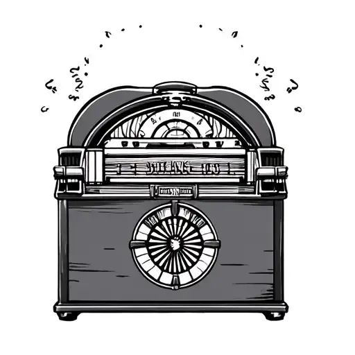 Jukebox tattoo design idea