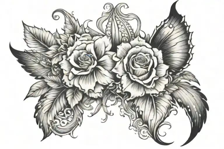 Madiera Island and Penny tattoo design idea