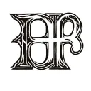 cattle brand using a capital backwards  B and a capital H next to each other tattoo design idea