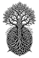 Celtic Tree Of Life tattoo design idea