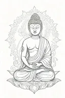Buddha tattoo design idea