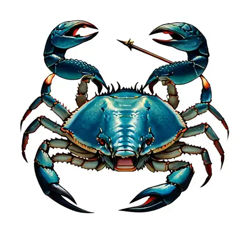 Mythical - bull, blue king crab, water serpent, twin timber wolves, emperor scorpion, female centor with a bow and arrow tattoo design idea