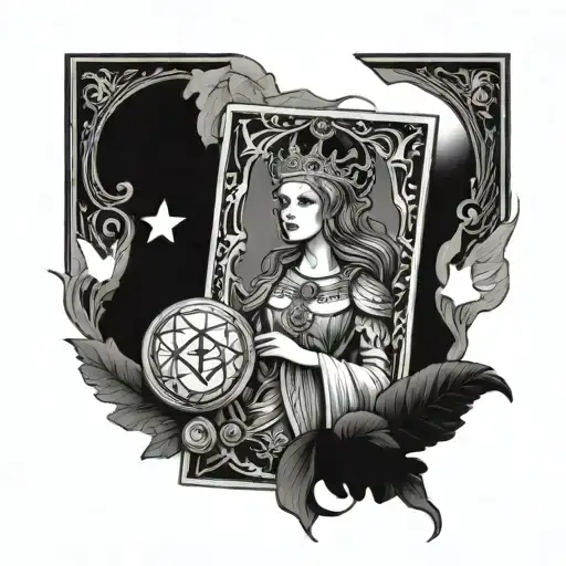the empress tarot tattoo design idea