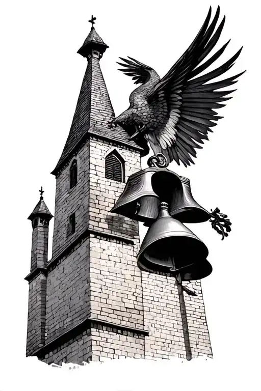 Bell Tower tattoo design idea