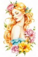 aphrodite goddess tattoo design idea
