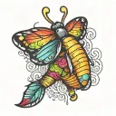 Firefly With Pinata Hanging From Its Leg Tattoo tattoo design idea