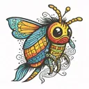 Firefly With Pinata Hanging From Its Leg Tattoo tattoo design idea