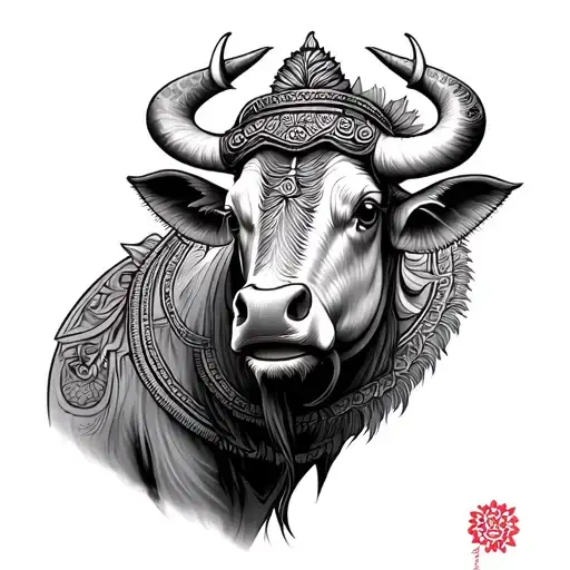carabao Thai tattoo design idea