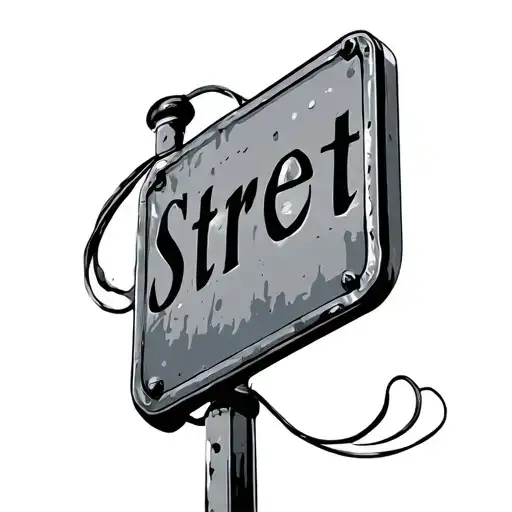 Street Sign tattoo design idea