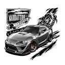 toyota supra mk iv tattoo design idea