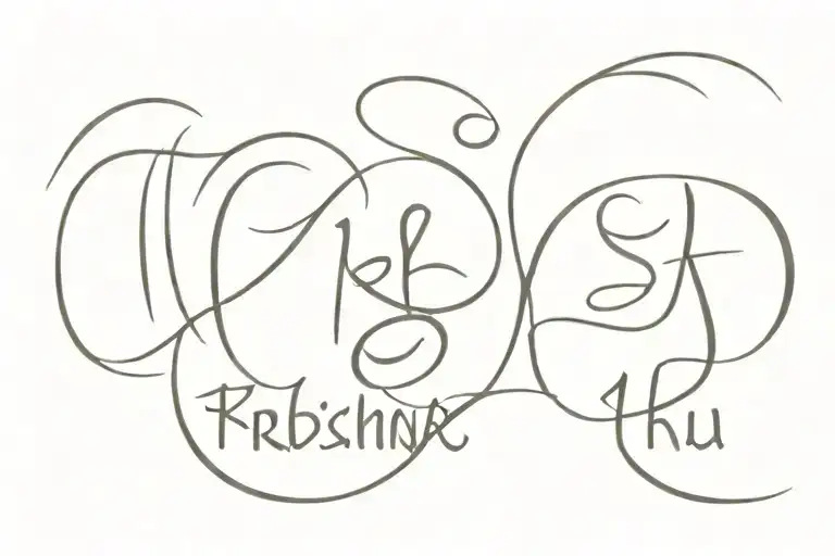 piku and Krishna name and date 18 08 2022 forever tattoo written in stylish font tattoo design idea