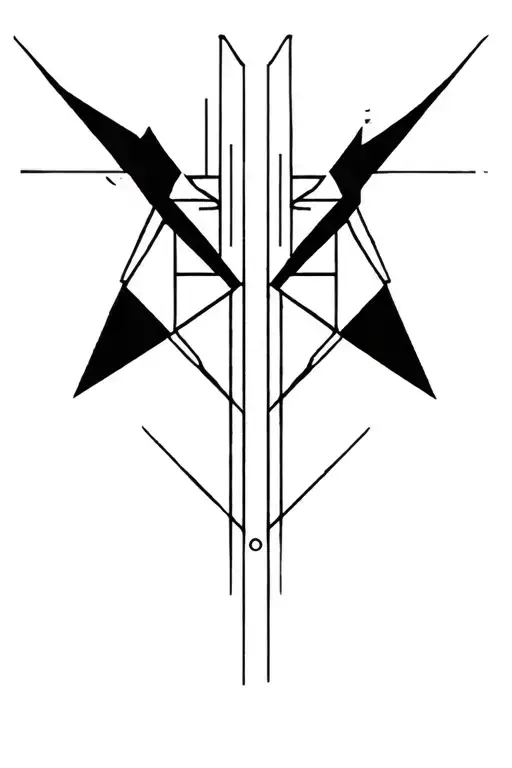 synthesizer cirquit geometric design tattoo design idea