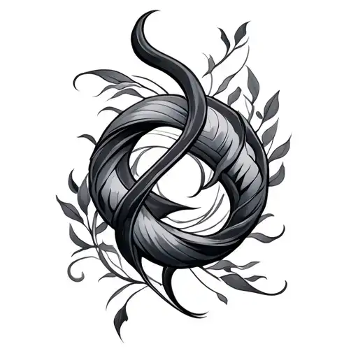 Tamil Infinity tattoo design idea