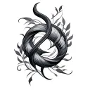 Tamil Infinity tattoo design idea