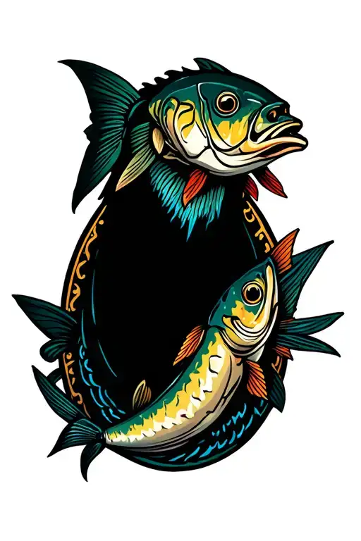 Sardine tattoo design idea