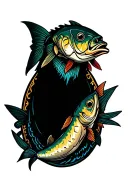 Sardine tattoo design idea