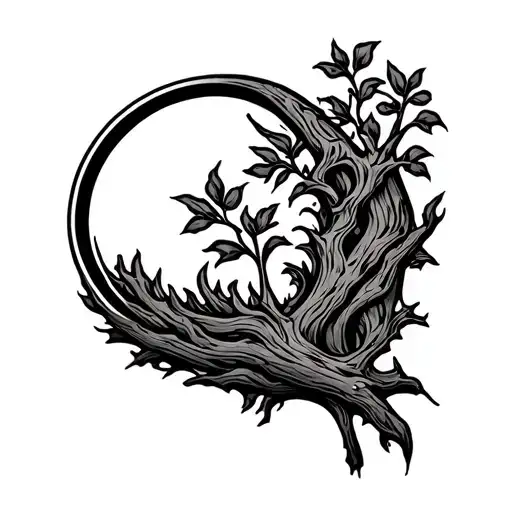 treaty oak revival tattoo design idea
