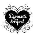 "Dynasti & April" name tattoo design hearts tattoo design idea