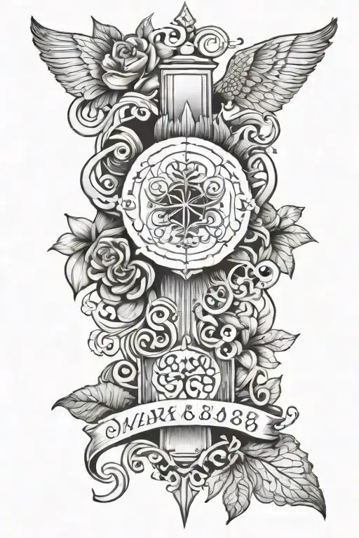 bible verse Mark 8:36 tattoo design idea