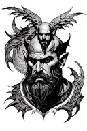 kratos tattoo design idea