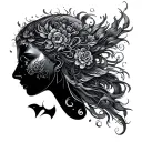 Virgo And Aquarius tattoo design idea