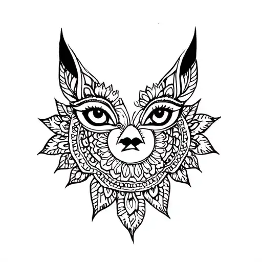 throat tattoo mandala tattoo design idea